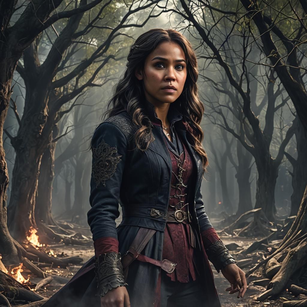 Bonnie Bennet Portrait in The Vampire Diaries