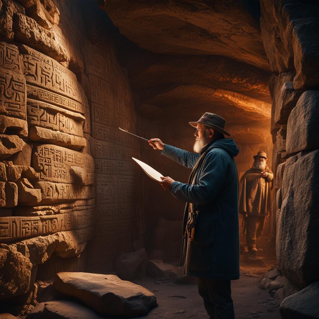 Inspecting the inscriptions