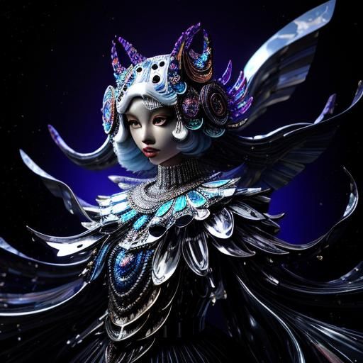 Psychedelic Wineglass in Glamorous 3D Rendering