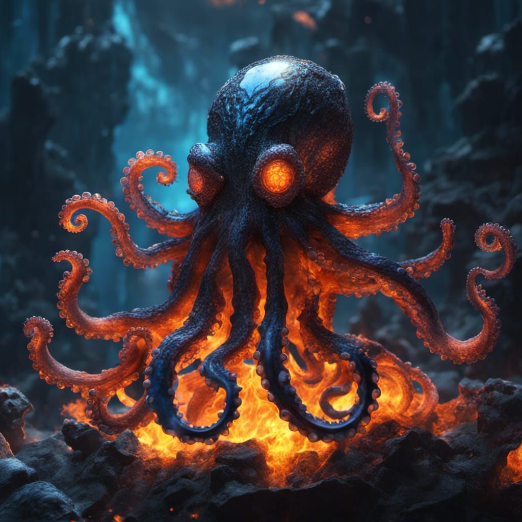 Kraken keeping himself nice and toasty