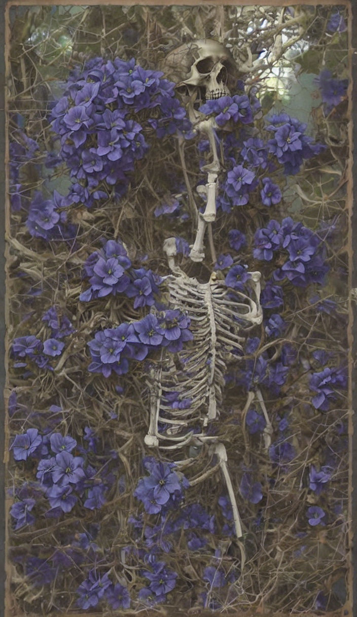 Dark Fantasy Gothic Art with Intricately Detailed Ribcage