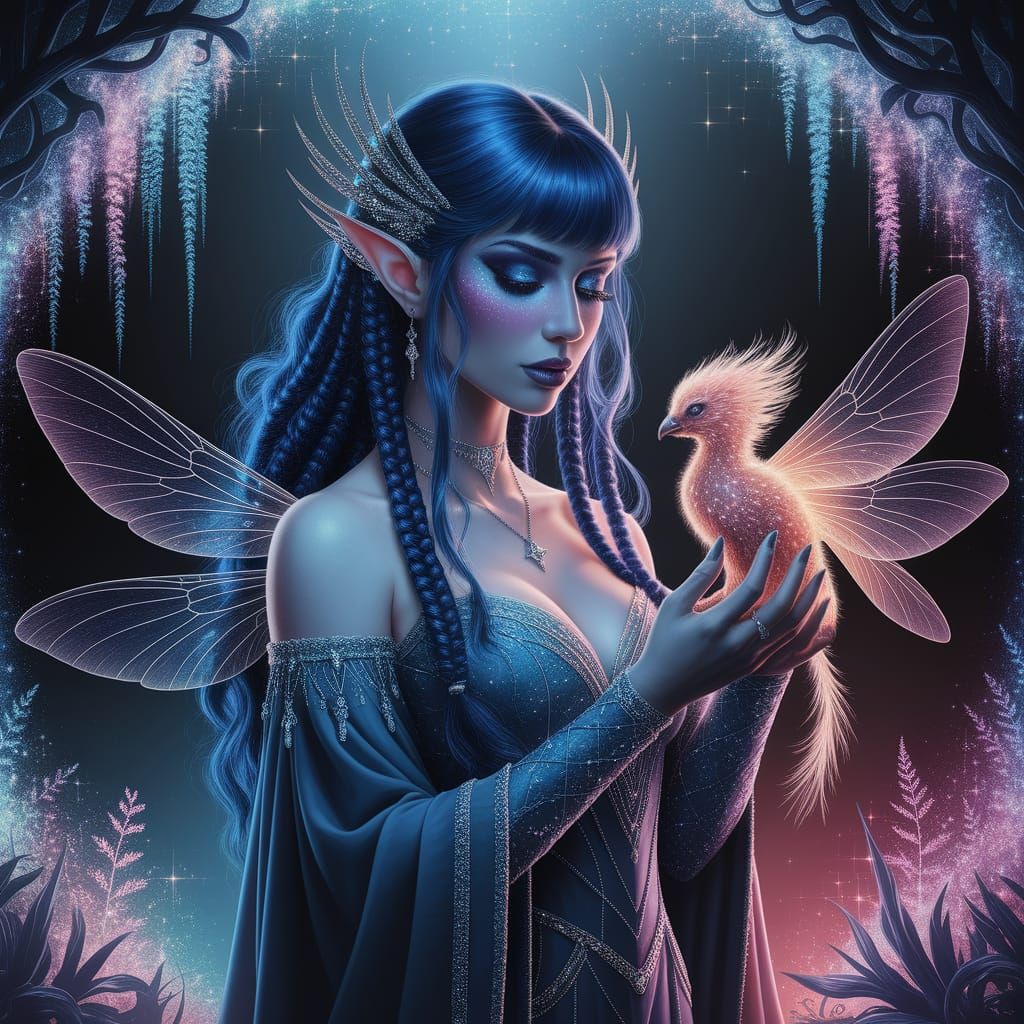 Ethereal Goddess in Enchanted Dark Fantasy Realism