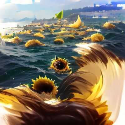 Endless Sunflower Field Under Bright Sky