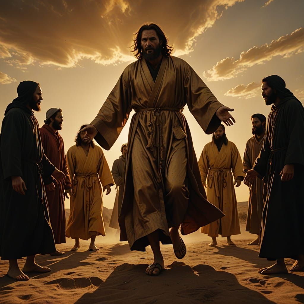 Prophets Stomping Devil: Mystical Christian Art