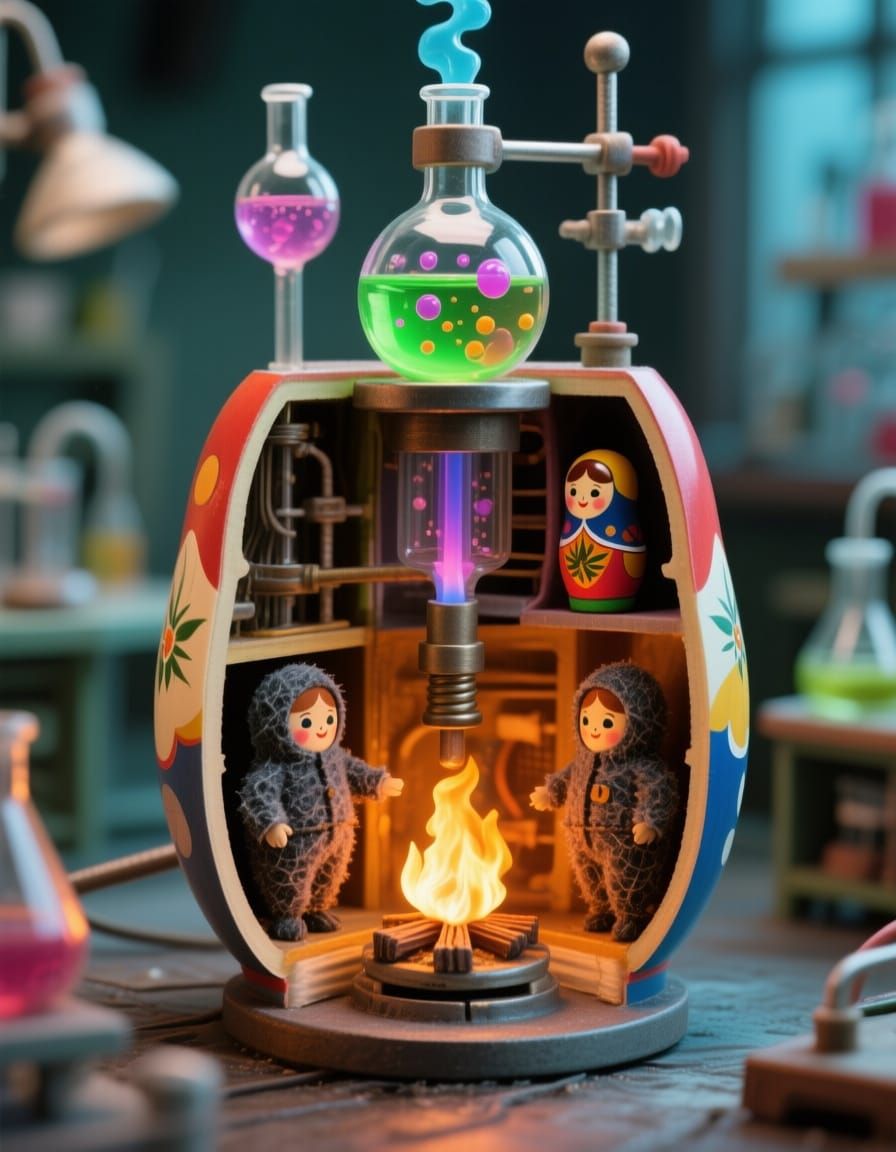 Cutaway Matryoshka Tiny Lab