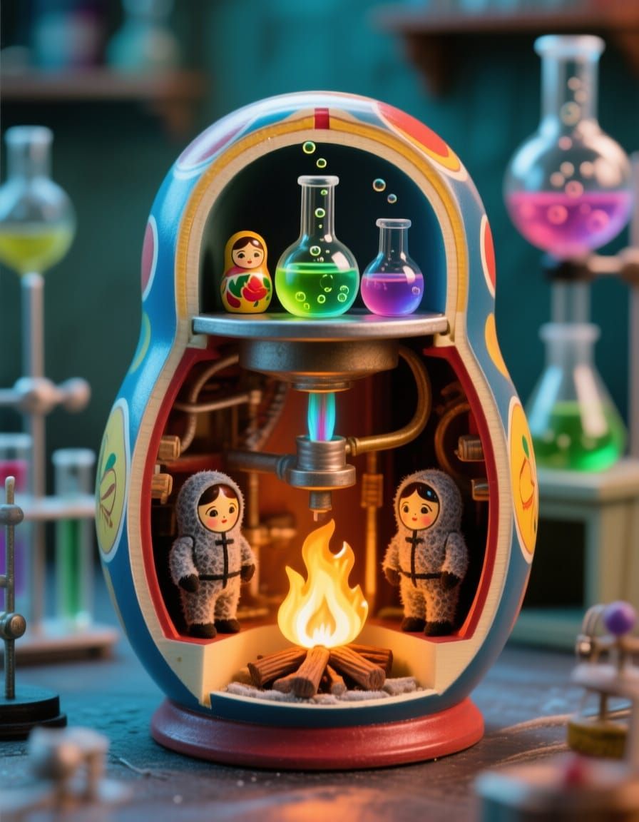 Cutaway Matryoshka Tiny Lab