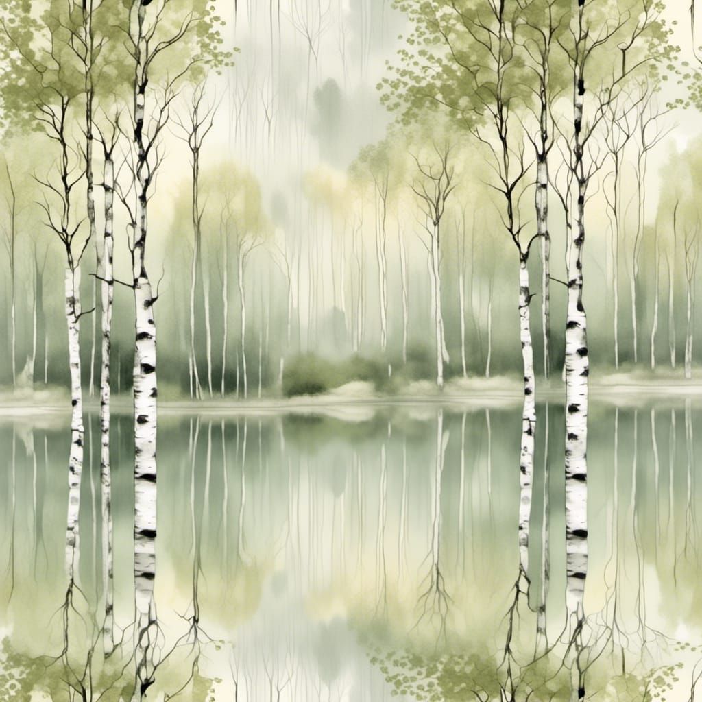 Eerie Misty Swamp with Pale Pastel Colors