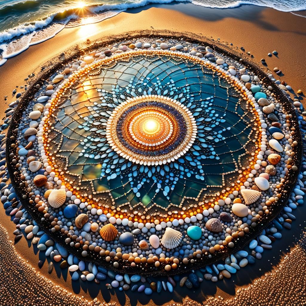 Beach mandala
