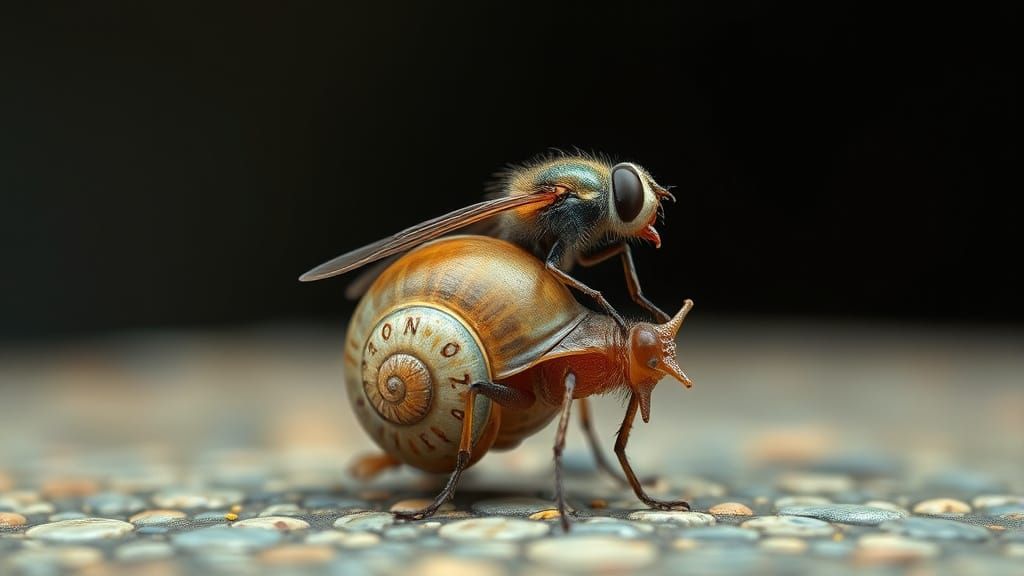Surrealistic Fly-Shell Hybrid Emerges from the Unknown