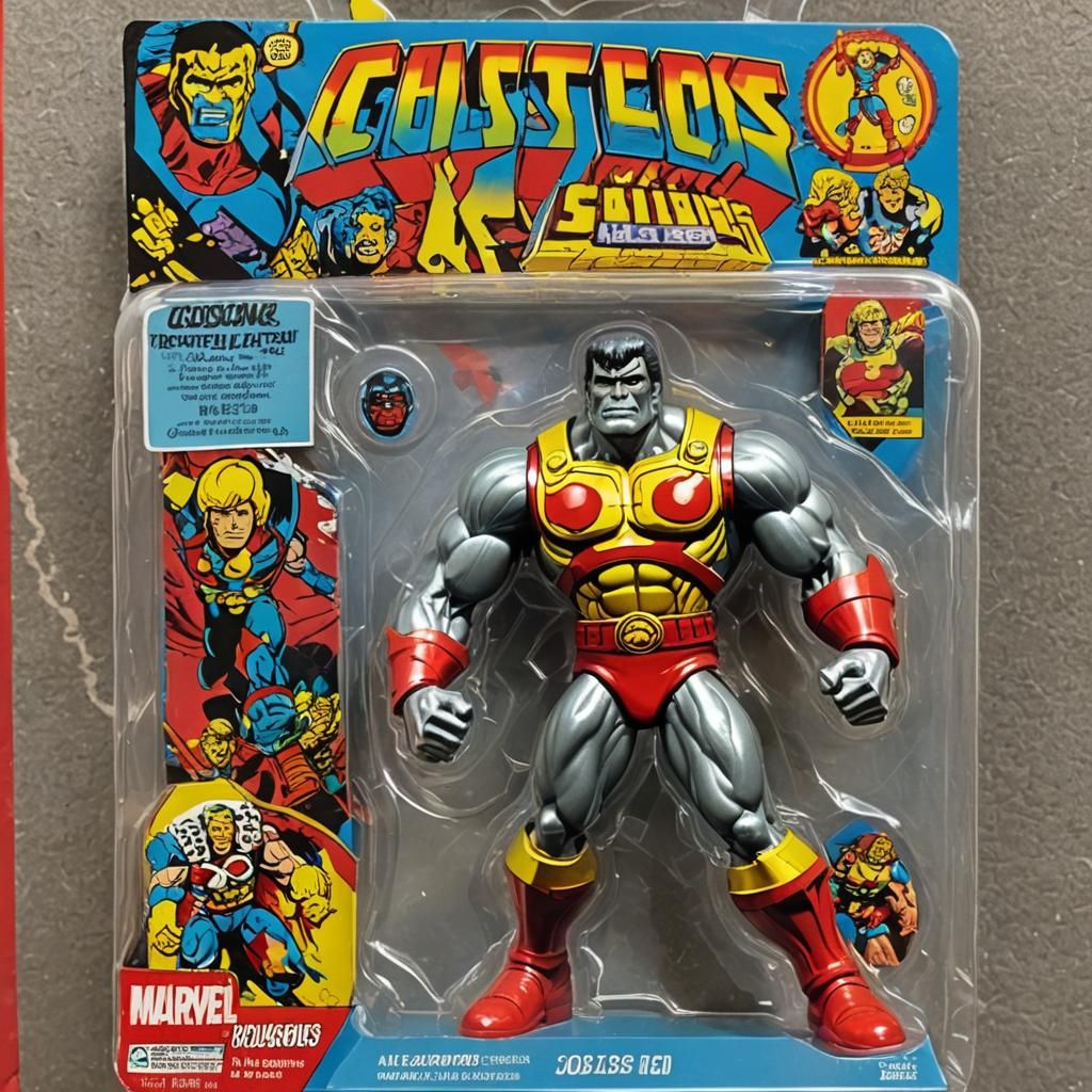 Colossus as He-Man Action Figure in Retro Toy Package