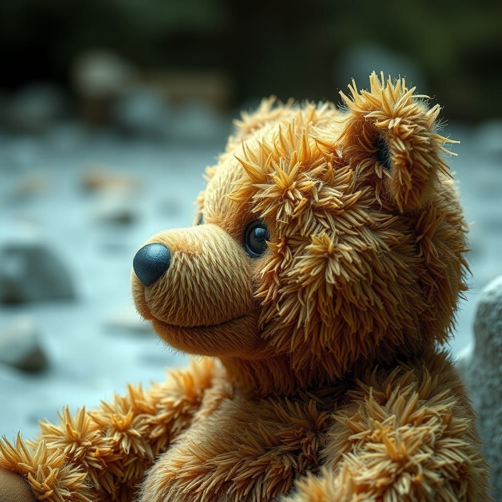 Surreal Teddy Bear Generated by AI