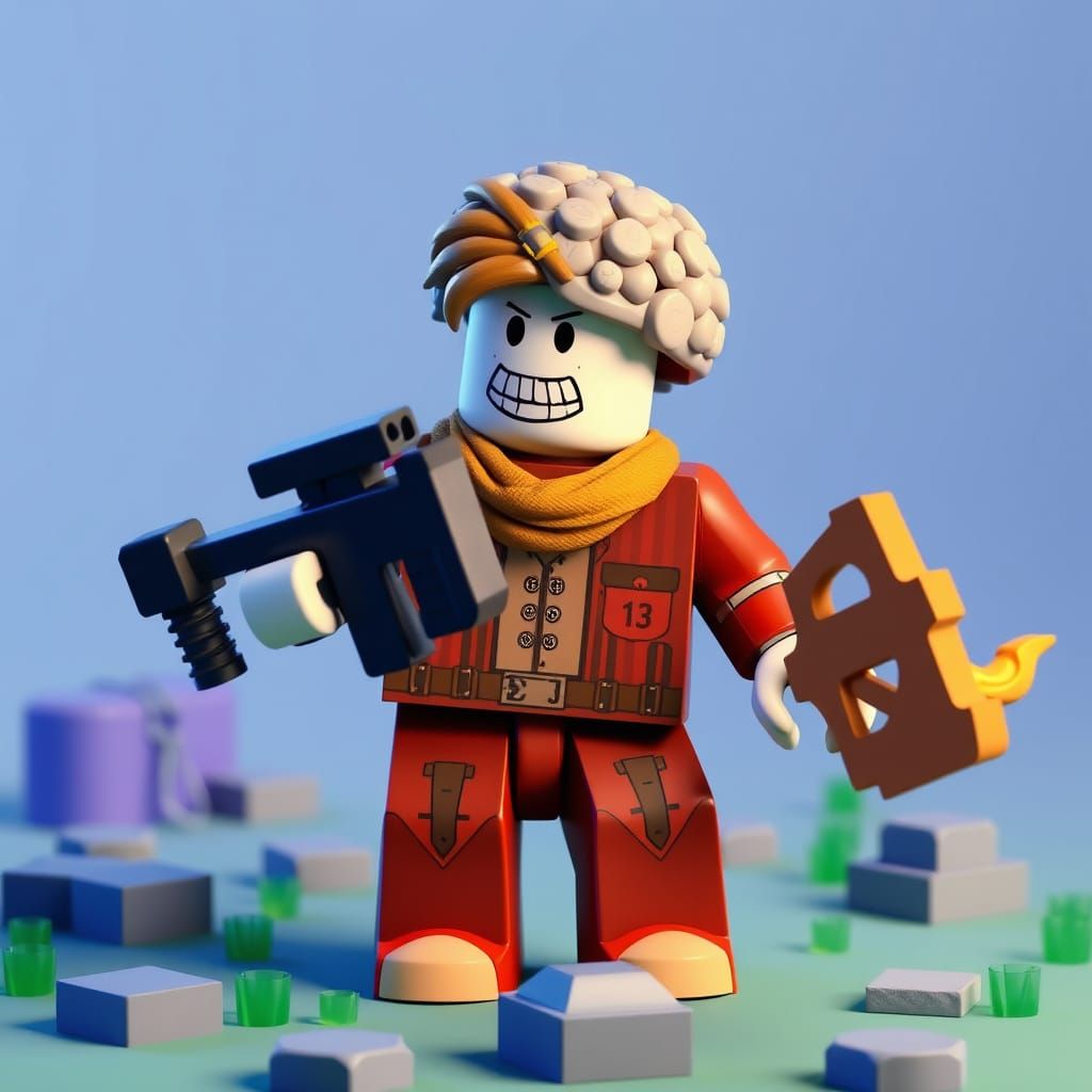 Person Stealing Brainrot Roblox Character