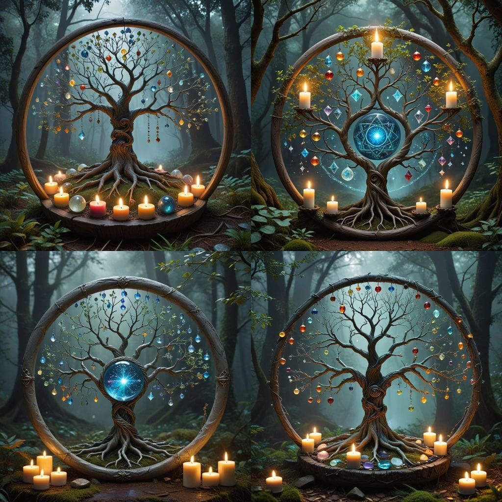 Harmony Sphere Circle Casting with Magickal Elements and Cry...