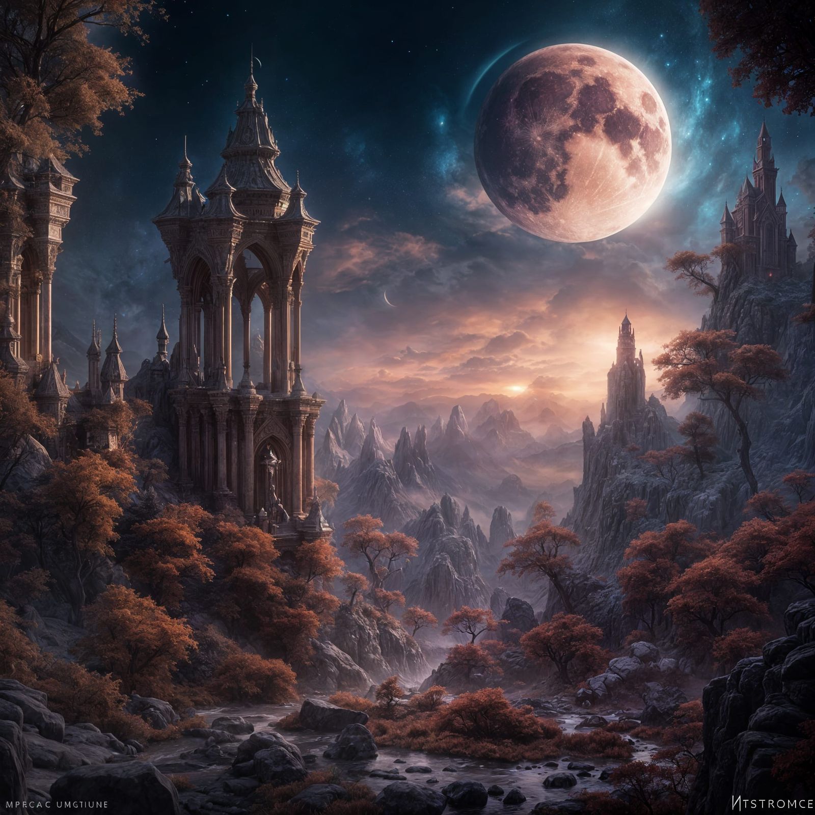 Whispers of the moon, a celestial dance;
Echoes of enchantment, a mystic trance