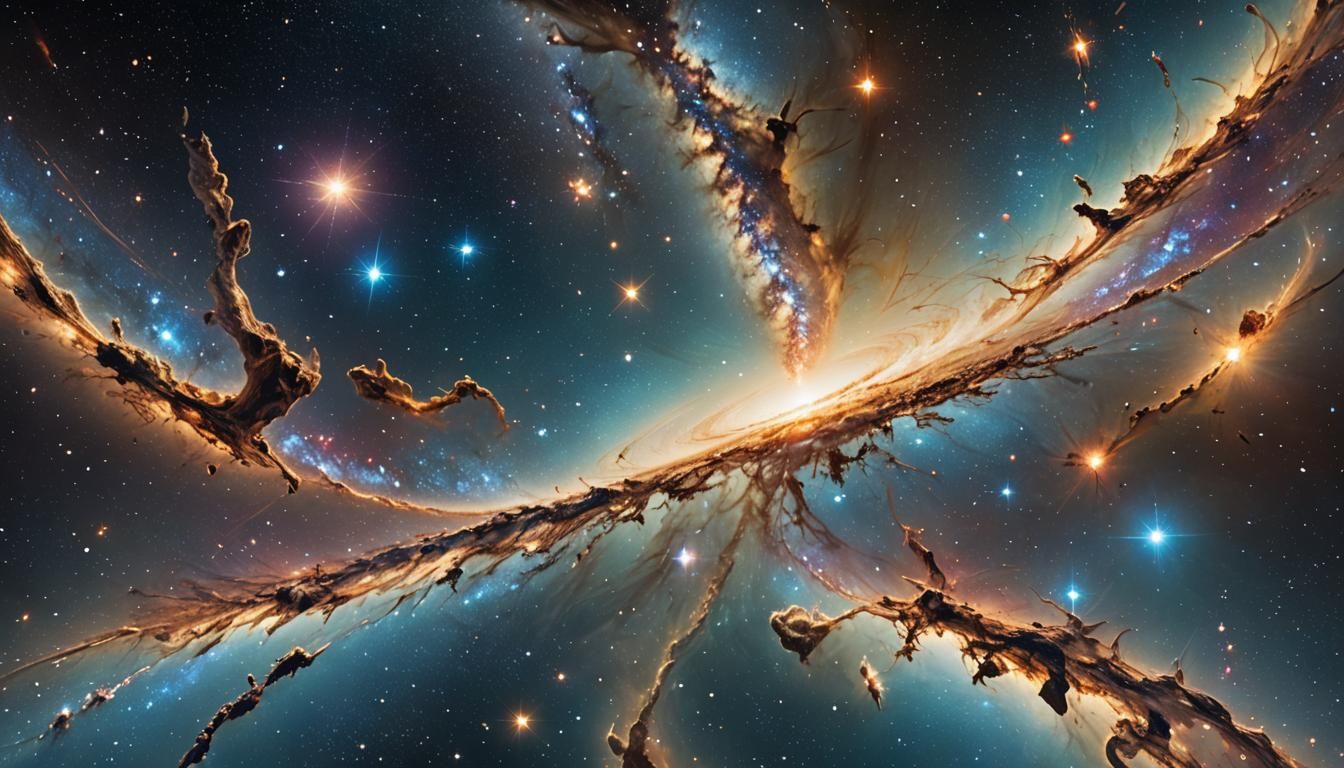 Cinematic Universe View as Vivid Digital Art