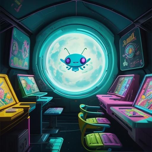 I Have No Mouth: Candyland Sci-Fi Scene