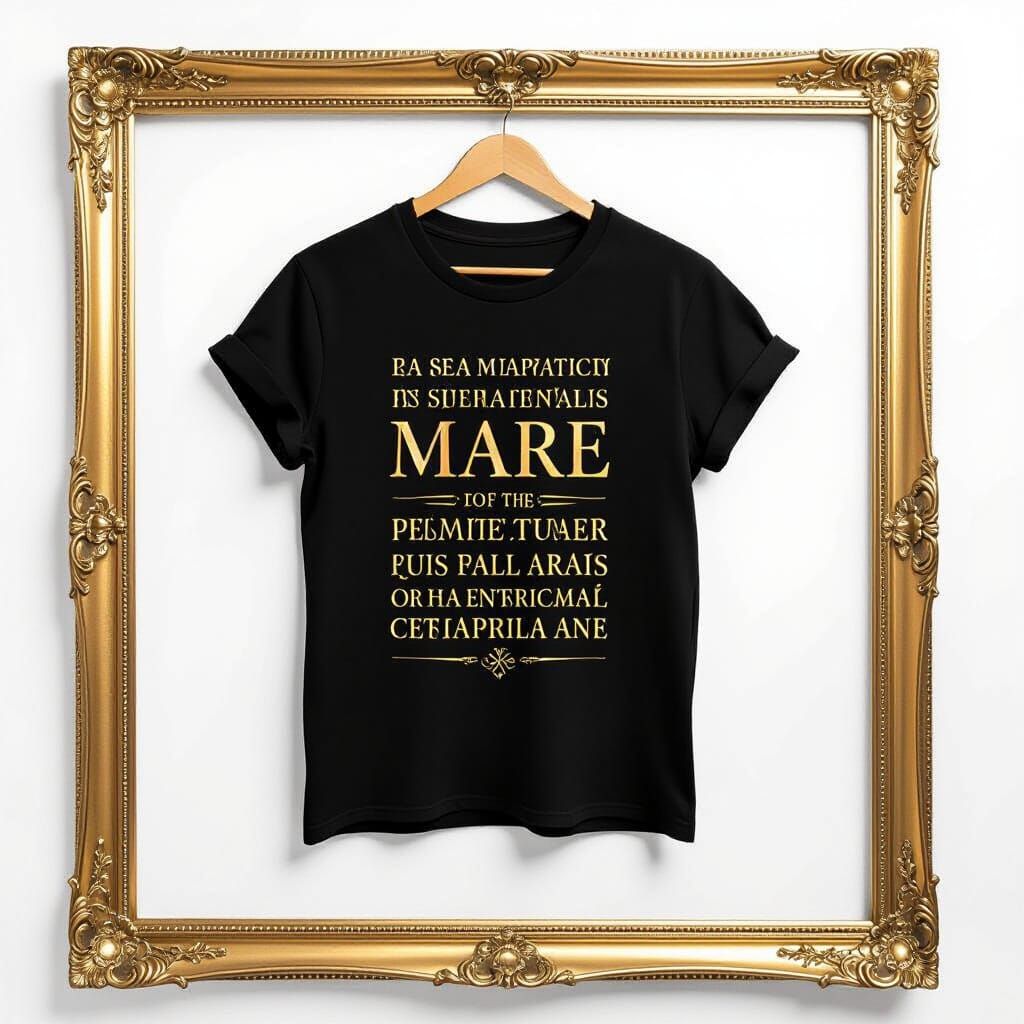 Elegant Golden Spiritual Quote T-Shirt Design