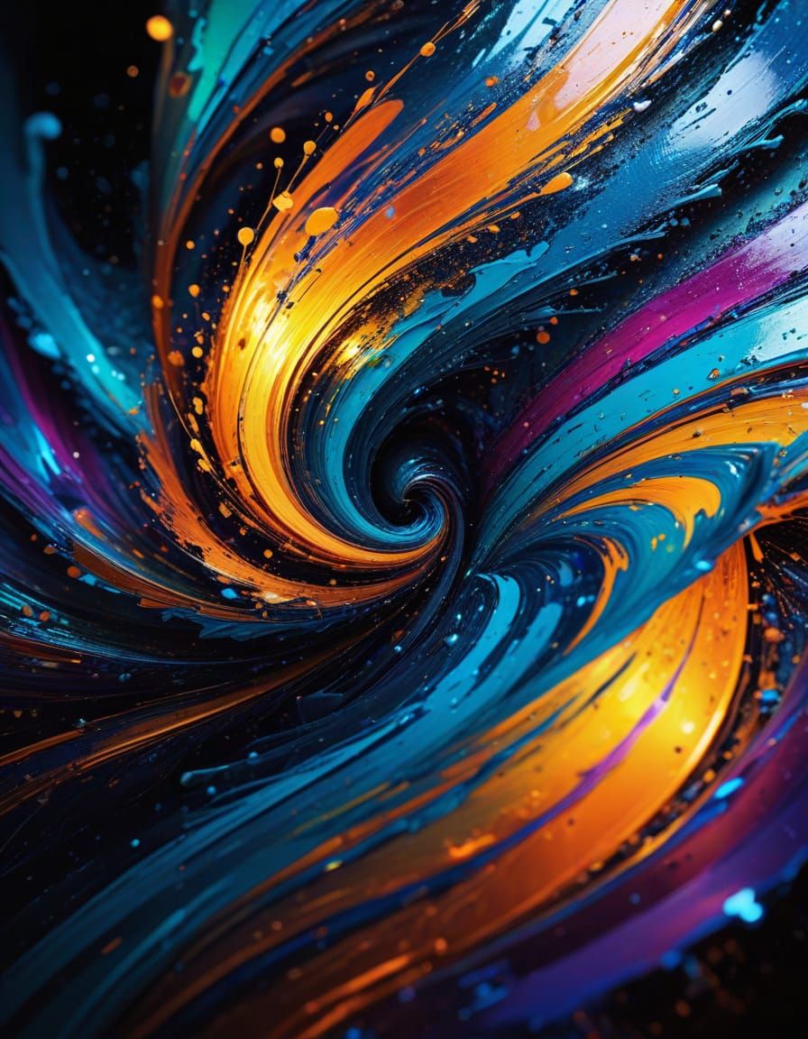 Vibrant Abstract Art in Macro Photography