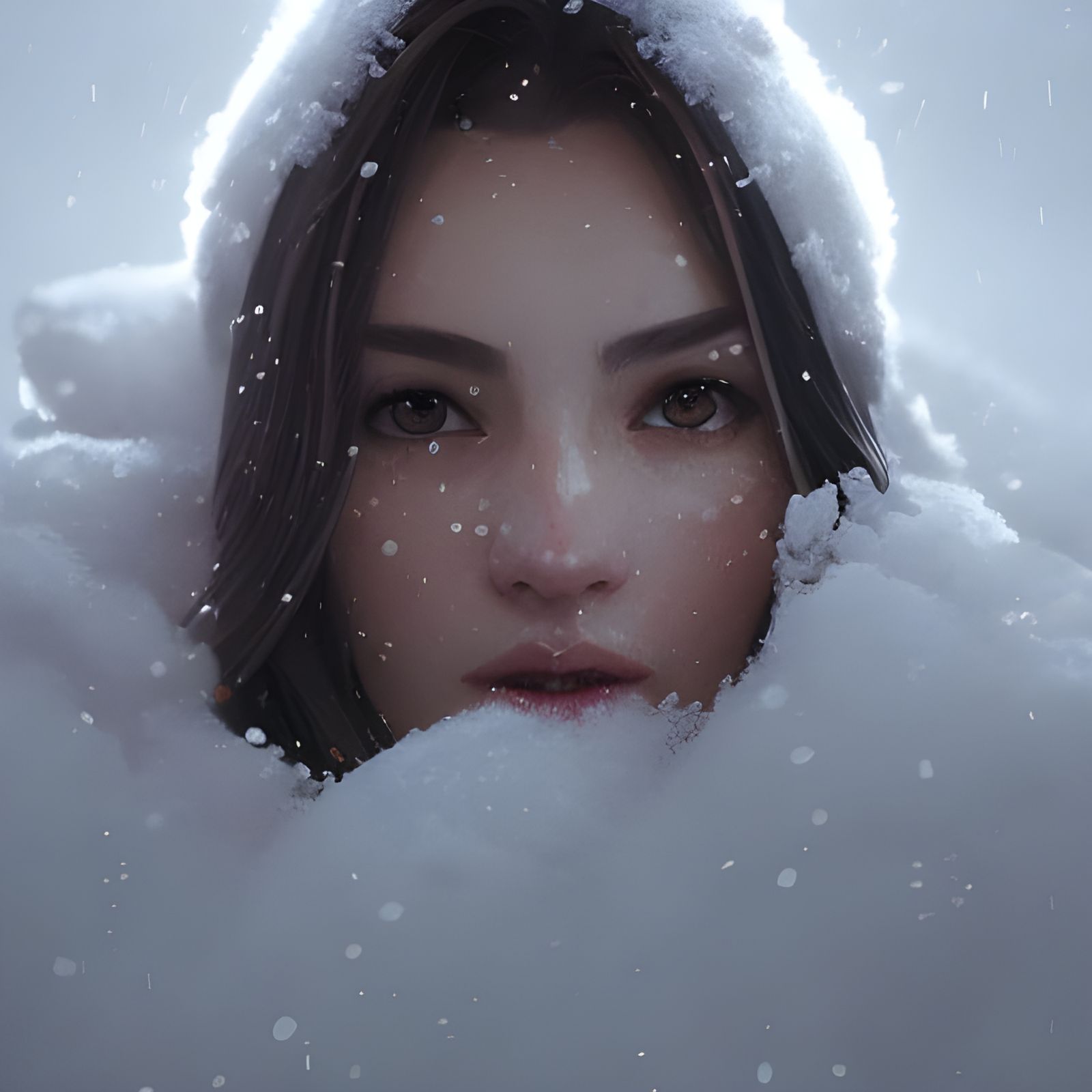 Detailed Portrait with Volumetric Lighting, Trending Artstat...