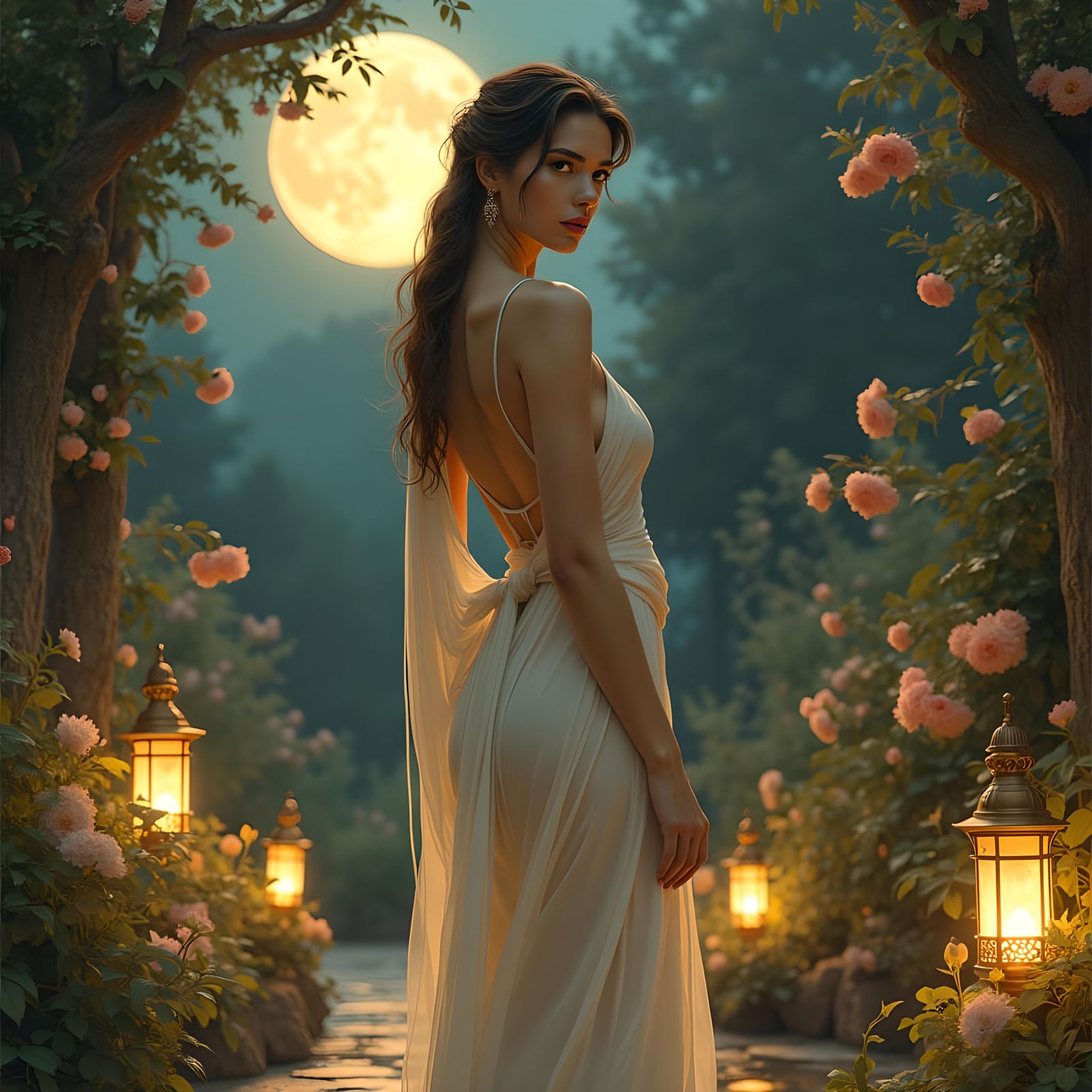 Perfect Woman Portrait Generated by AI