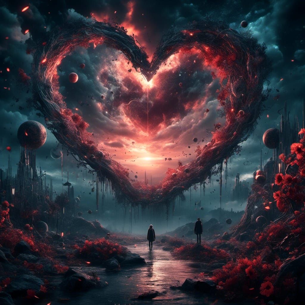 Dark Cloud Heart: Fantastical Matte Painting