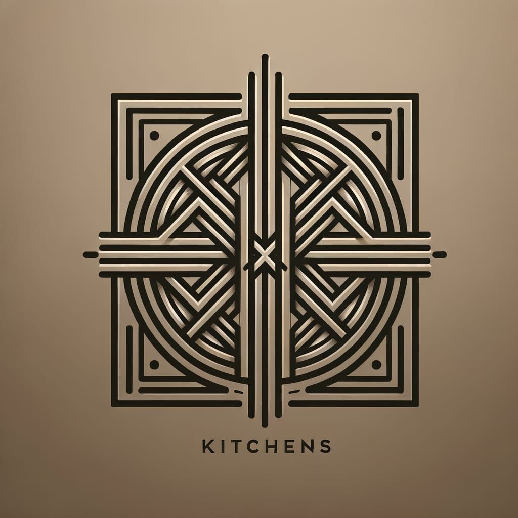 Minimalist Vector Logo for BGGD KITCHENS