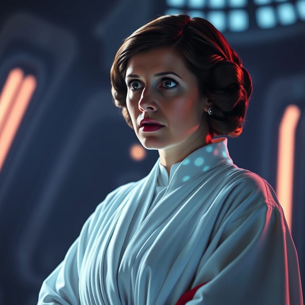 Princess Leia Hologram Conveys Urgent Message to Luke Skywal...