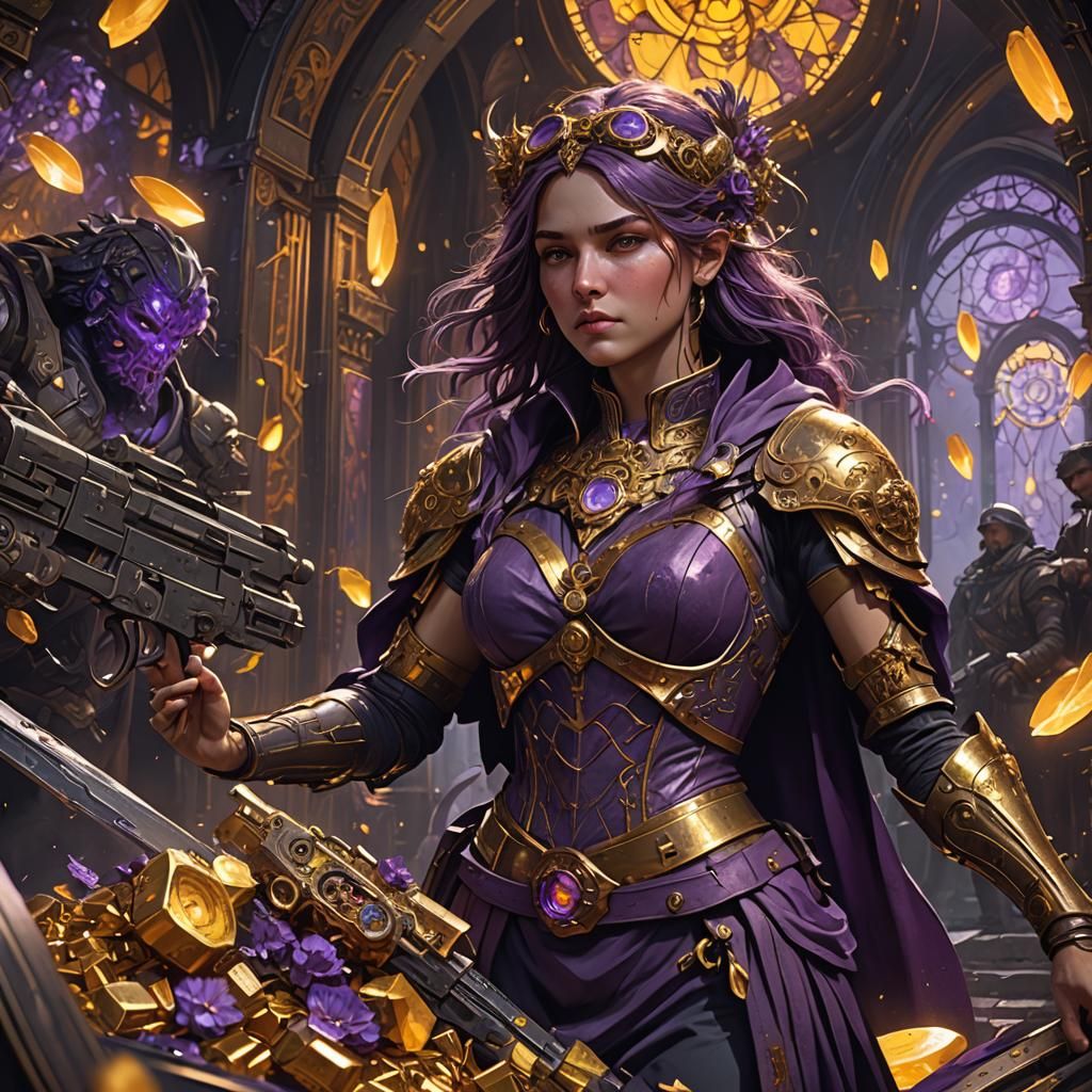 Dark Fantasy Masterpiece with Dynamic Lighting