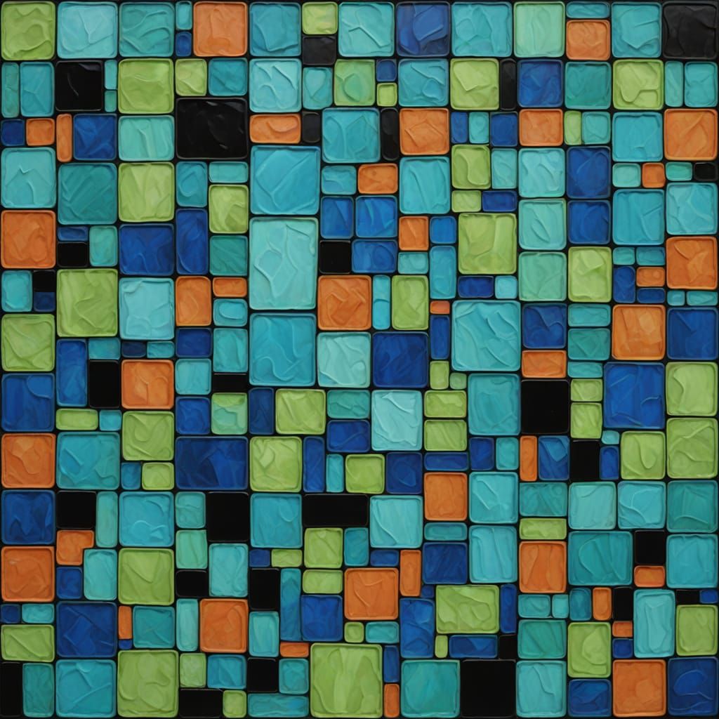 Vibrant Folk Art Mosaic Captures the Joy of Play