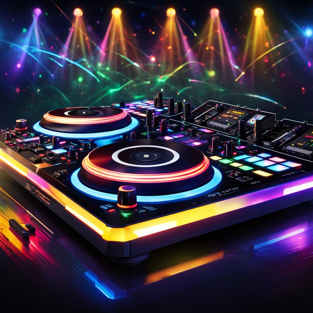 DJ in Nightclub with Pioneer Controller