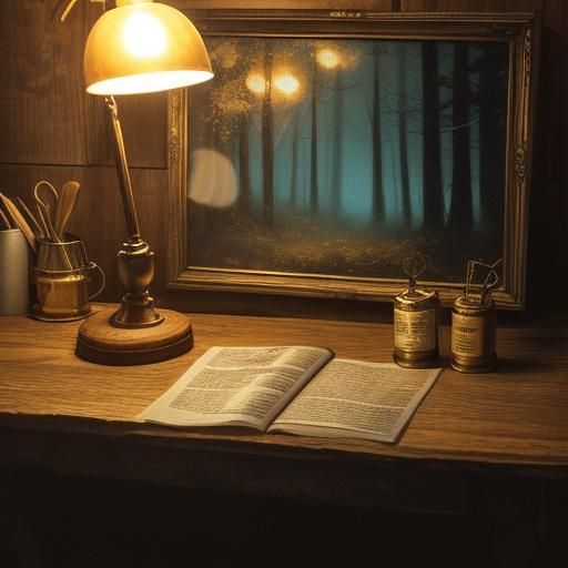 Warm Light Bulb Still Life Oil Painting