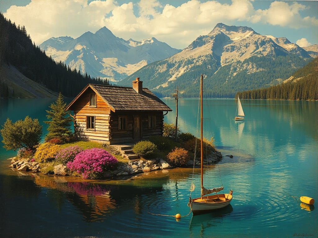 Rustic Cabin in a Tranquil Lakeside Oasis