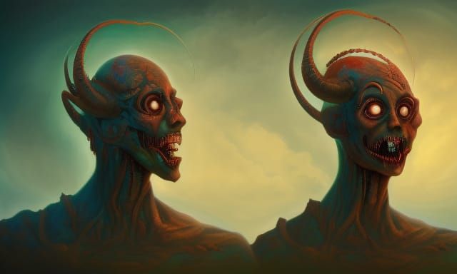 Two-Headed God of Good and Evil