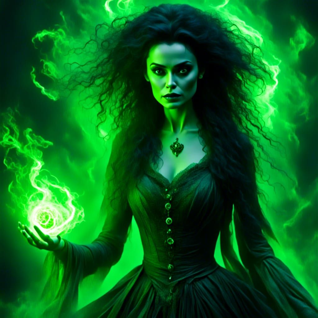 Bellatrix Lestrange with dark magic
