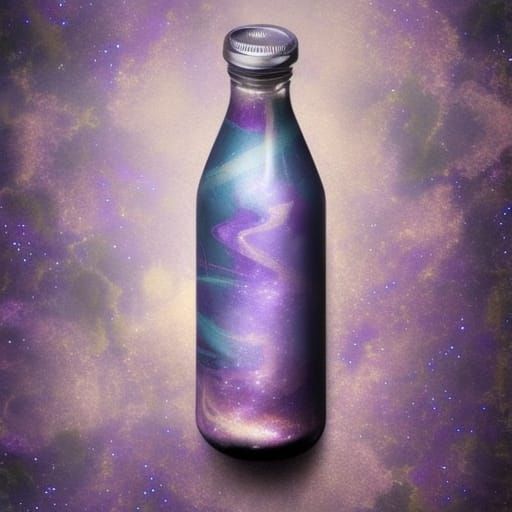 Galaxy in a Bottle: Detailed Matte Painting