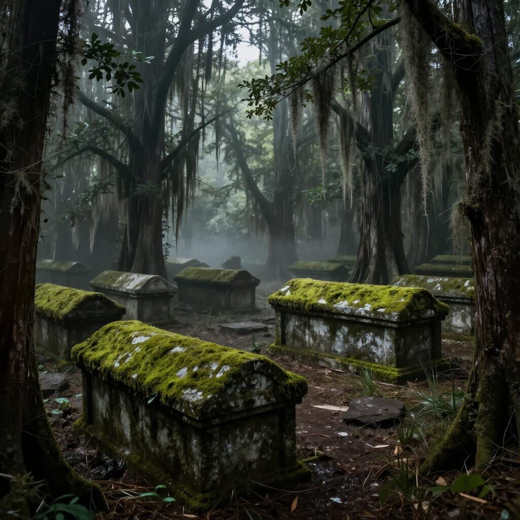 Ancient Swamp Tomb Revealed in Eerie Light