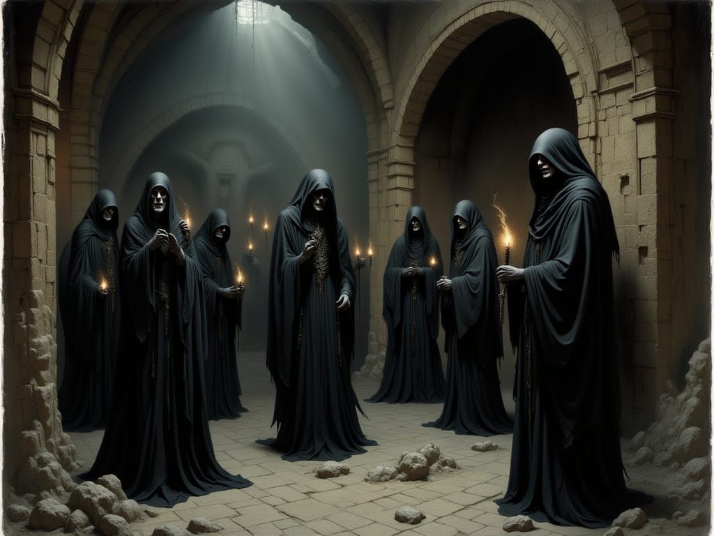 Alien-Vampire Cult in Ancient Labyrinth