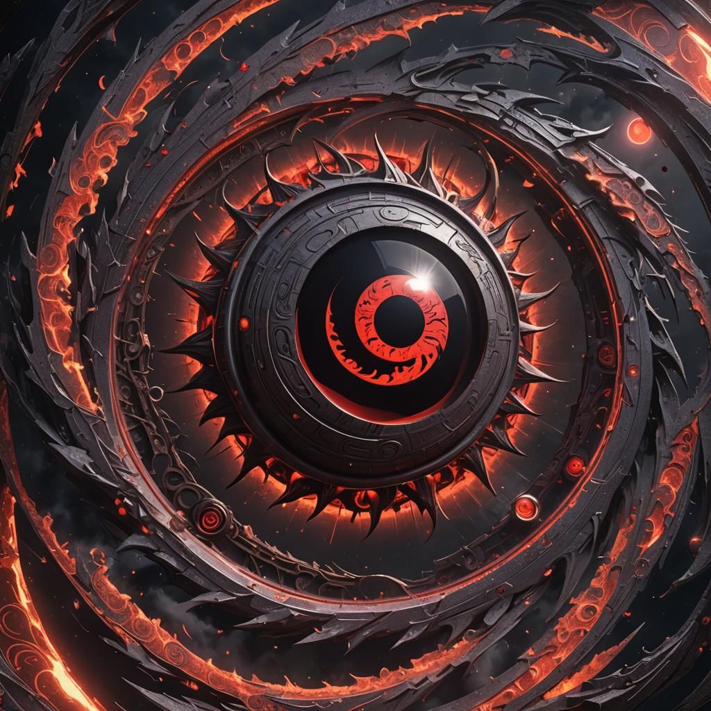 Rinnegan Sharingan Eclipse: Detailed Matte Painting