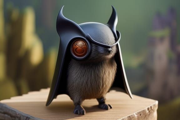 Blind Bat in Sunglasses: Digital Matte Painting