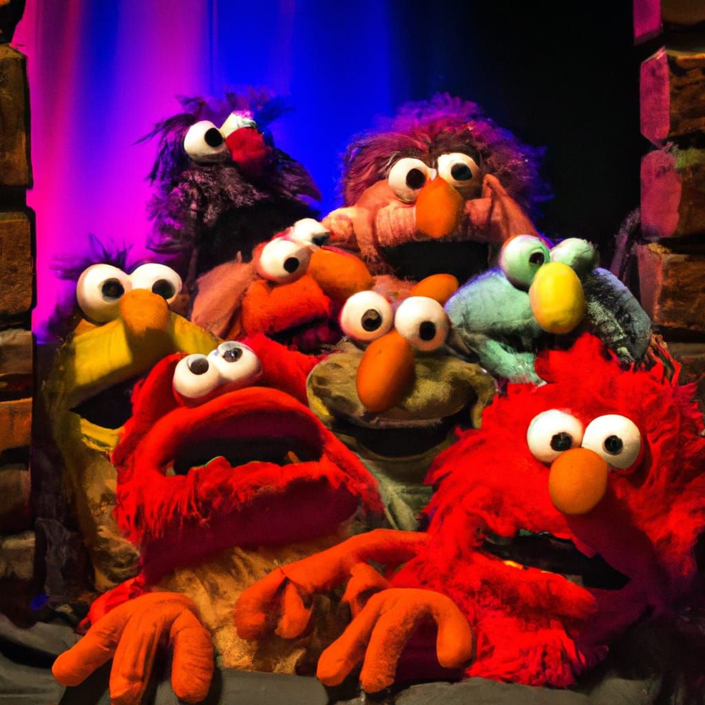 Muppet Hellscape Generated by AI