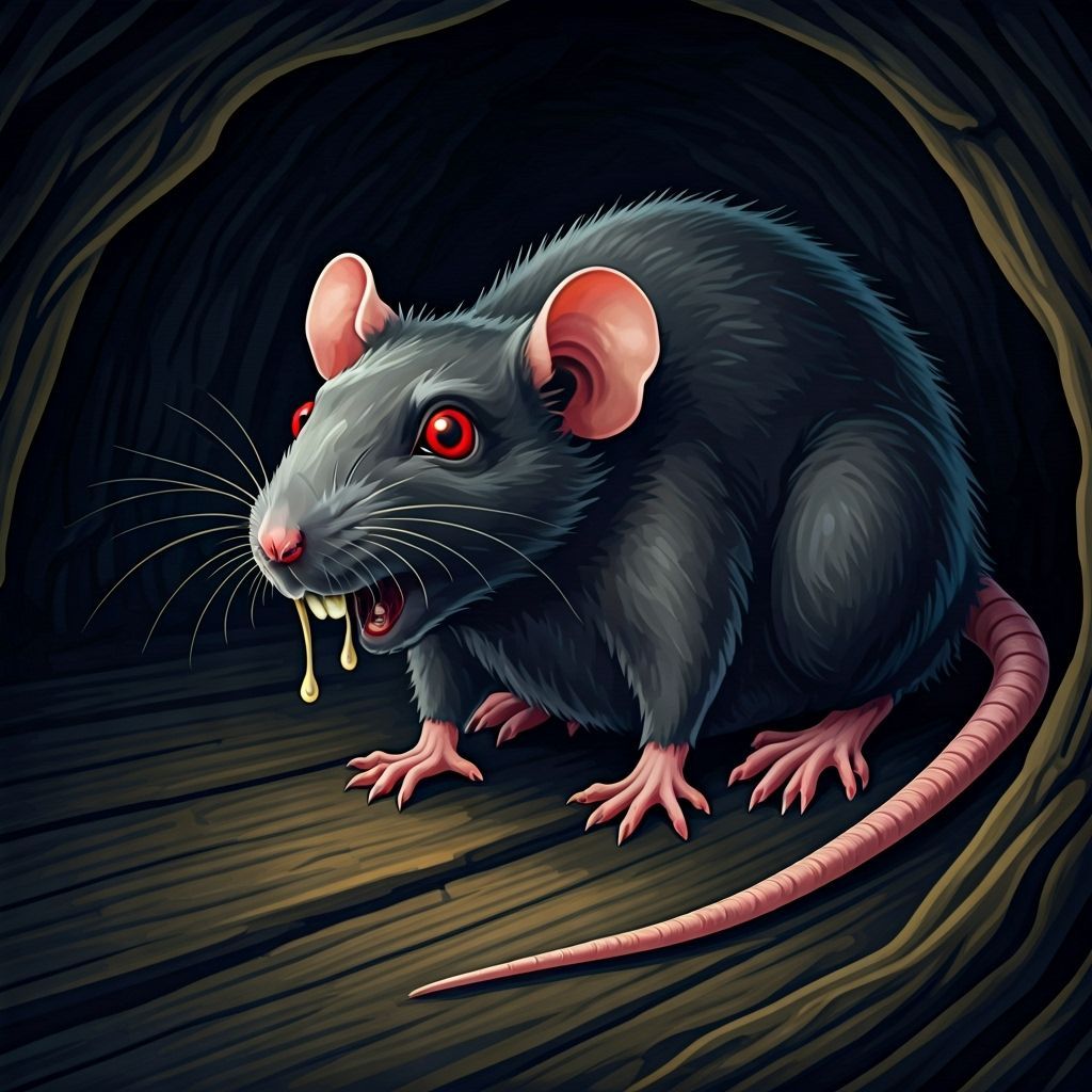 Gothic Horror Rat Emerges on Halloween Night