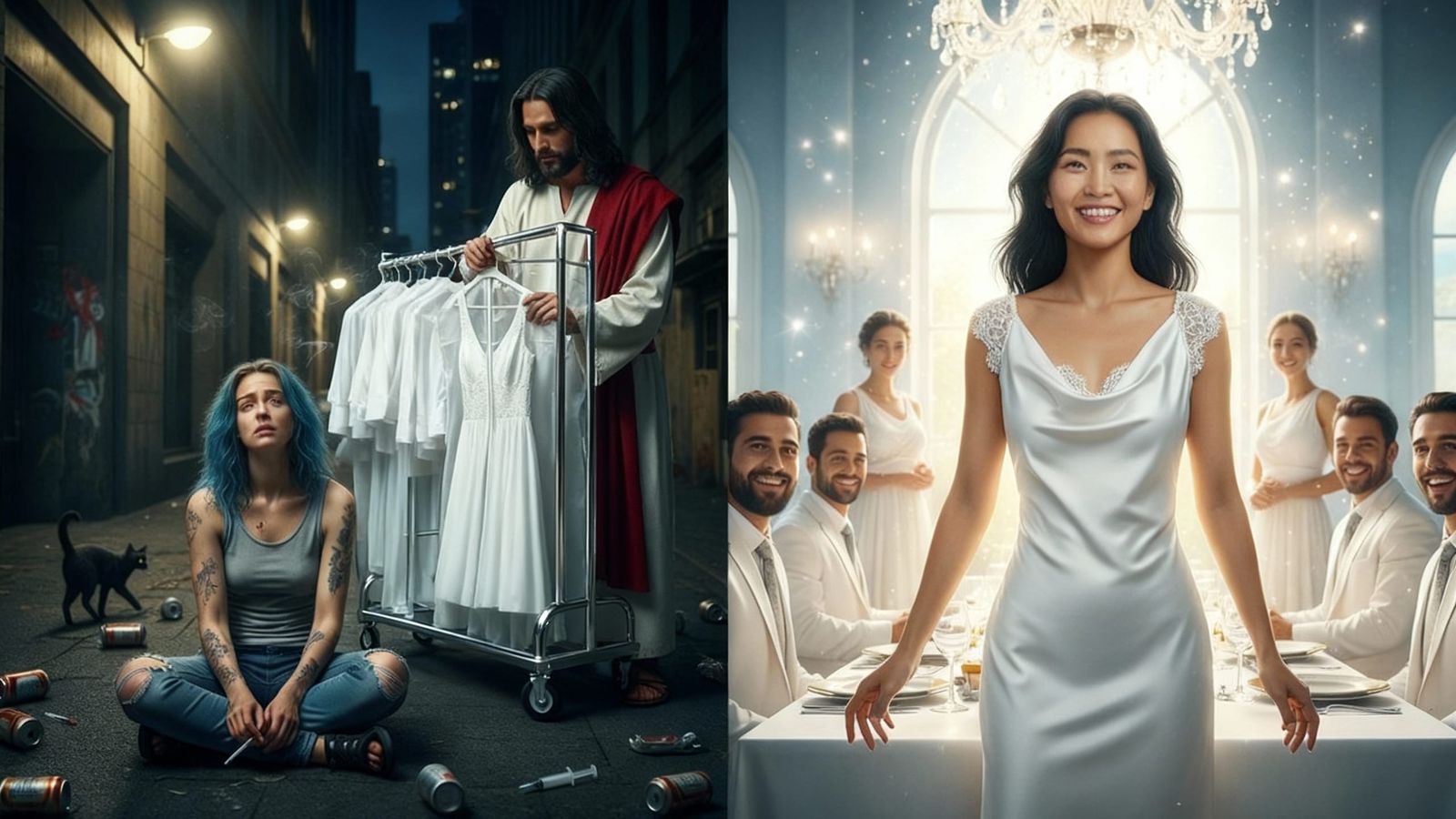 all our righteousnesses are as filthy rags . . . Take away the filthy garments . . . and I will clothe you with a . . . ...