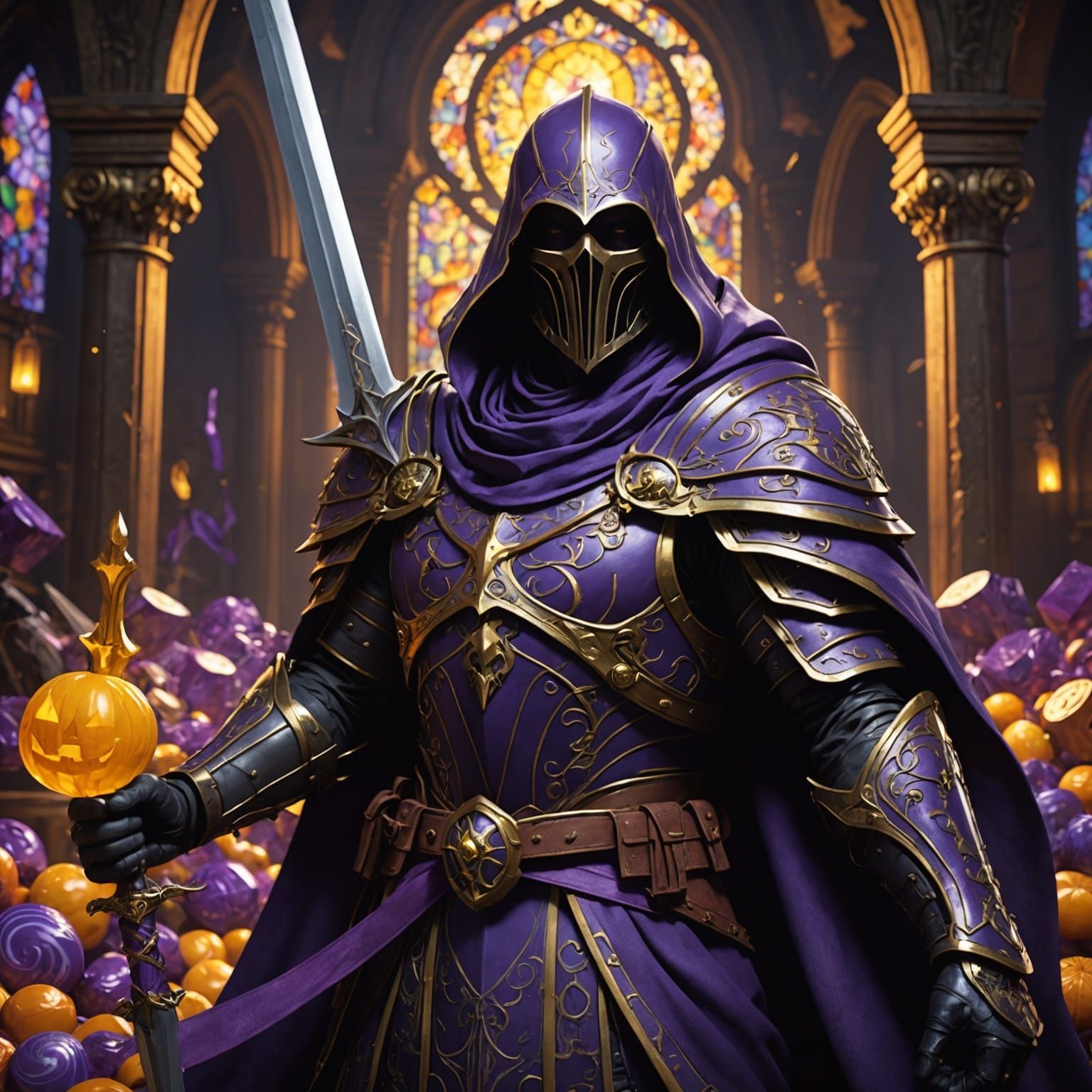 Sword of Death Candy Wrapper: Dark Fantasy Art