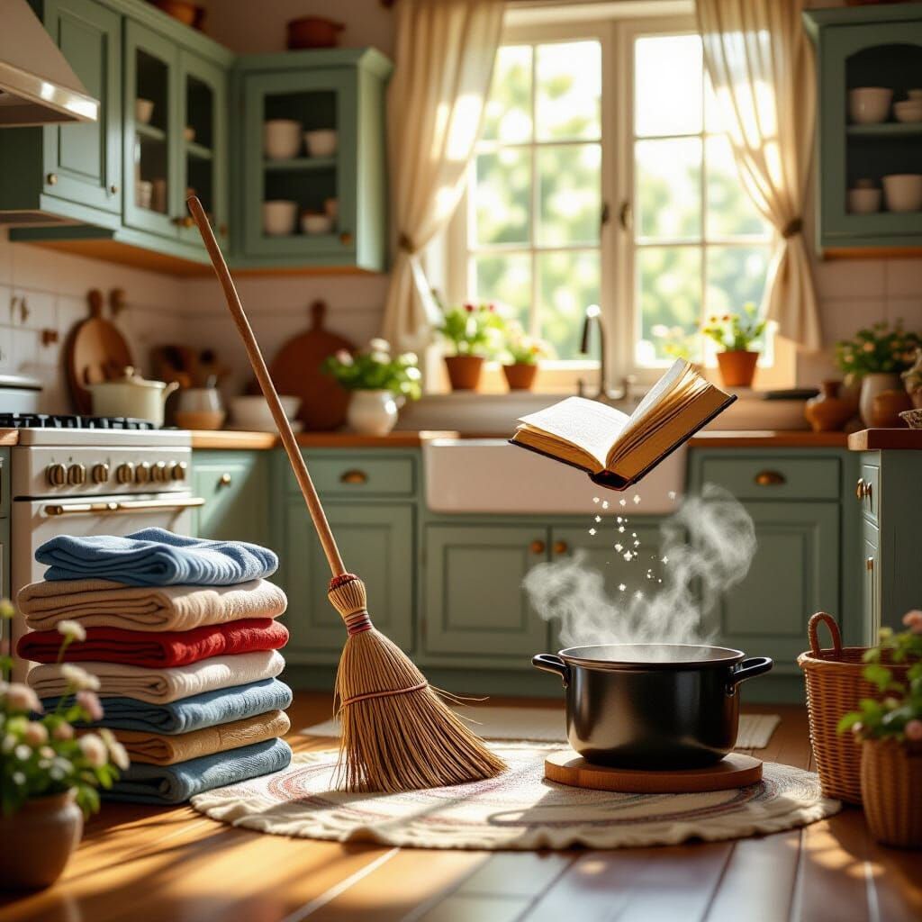 Magical Chores: Enchanted Brooms, Self-Folding Laundry, and ...