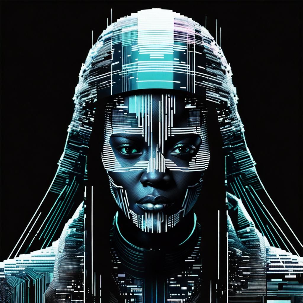 Corrupted Hologram of a Black Neuromancer Hacker