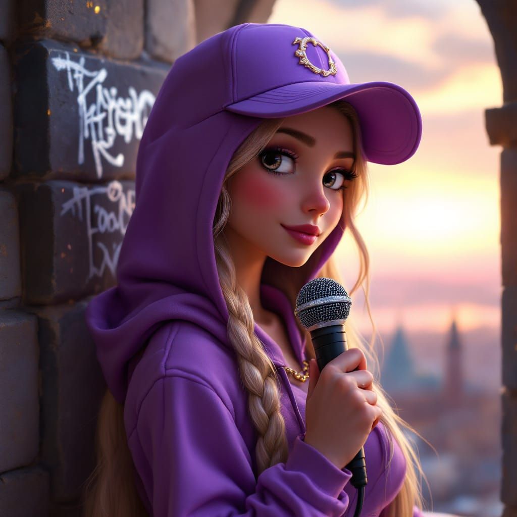 Rapunzel Reimagined: Modern Twist in Anime Style