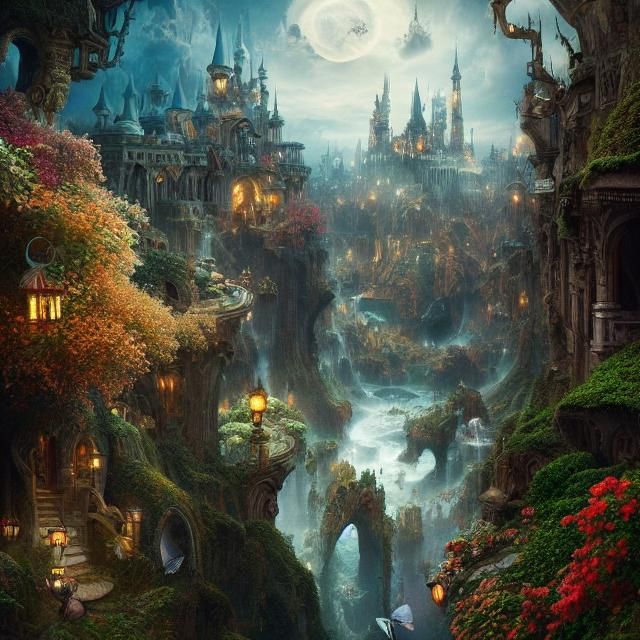 Epic Wonderland: Cinematic Digital Matte Painting