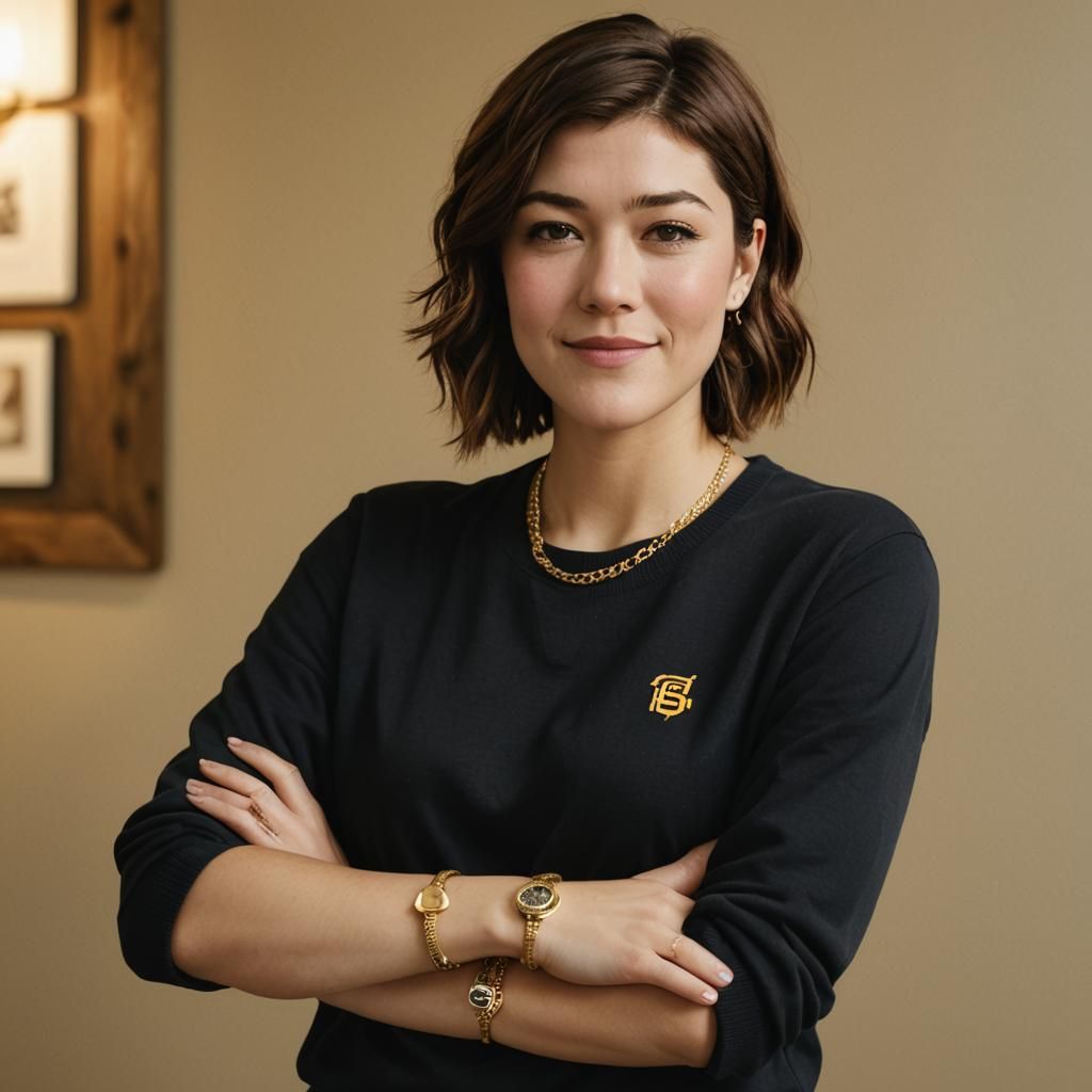 Congresswoman Portrait in a Modern Political Atmosphere