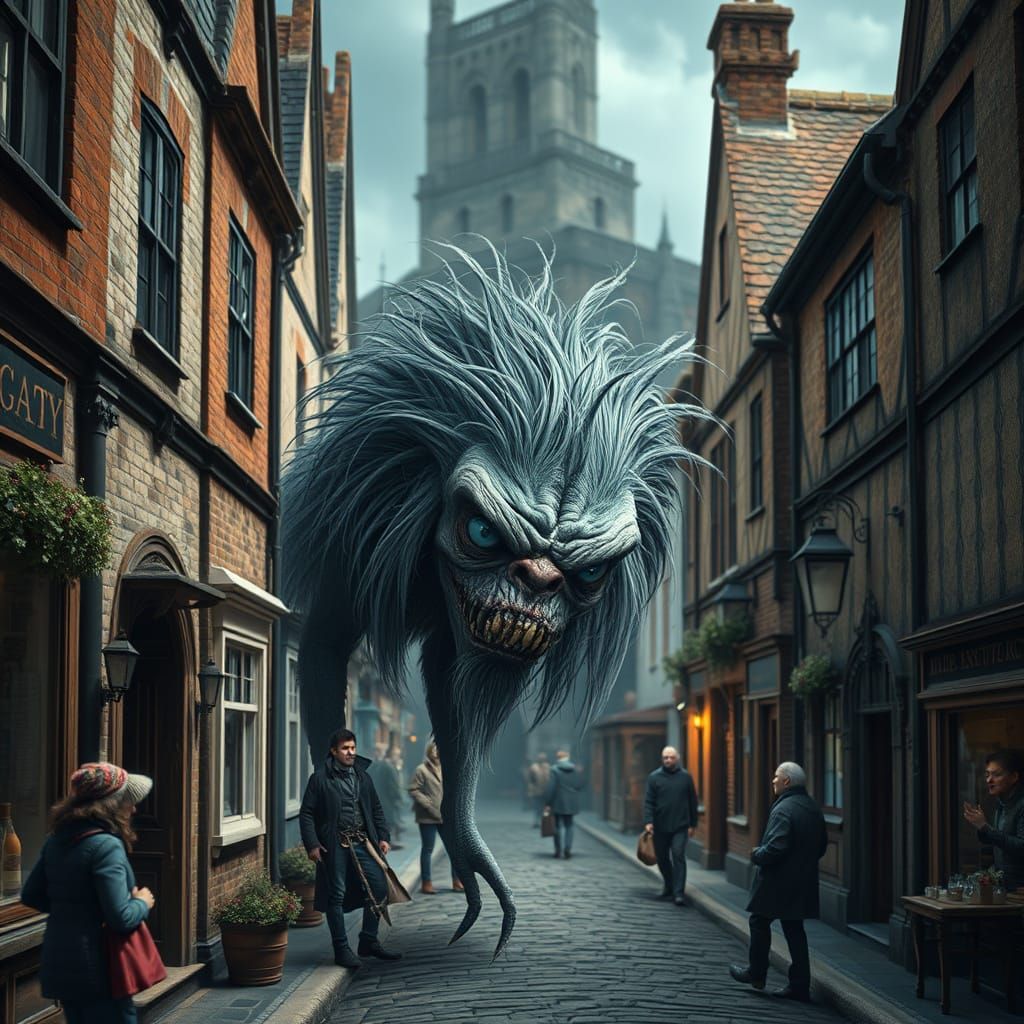 Monstrous Outcast Hides in Quaint British Town