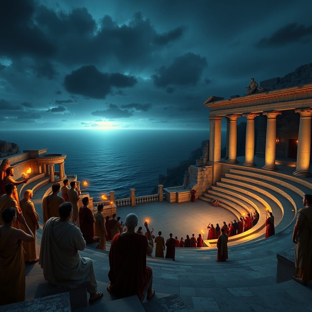 Ancient Greeks Watch Play in Sunken Amphitheater